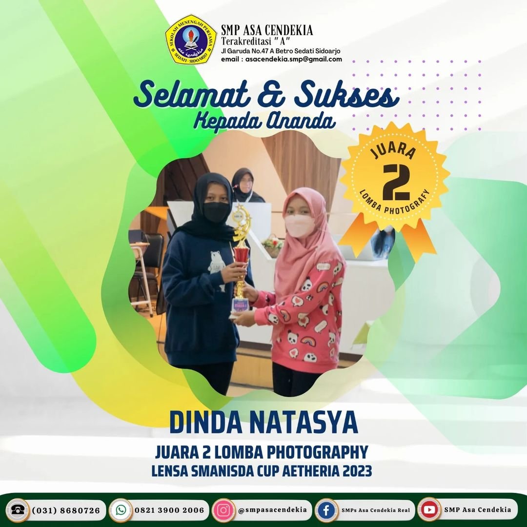 Dinda Natasya raih juara 2 lomba fotografi